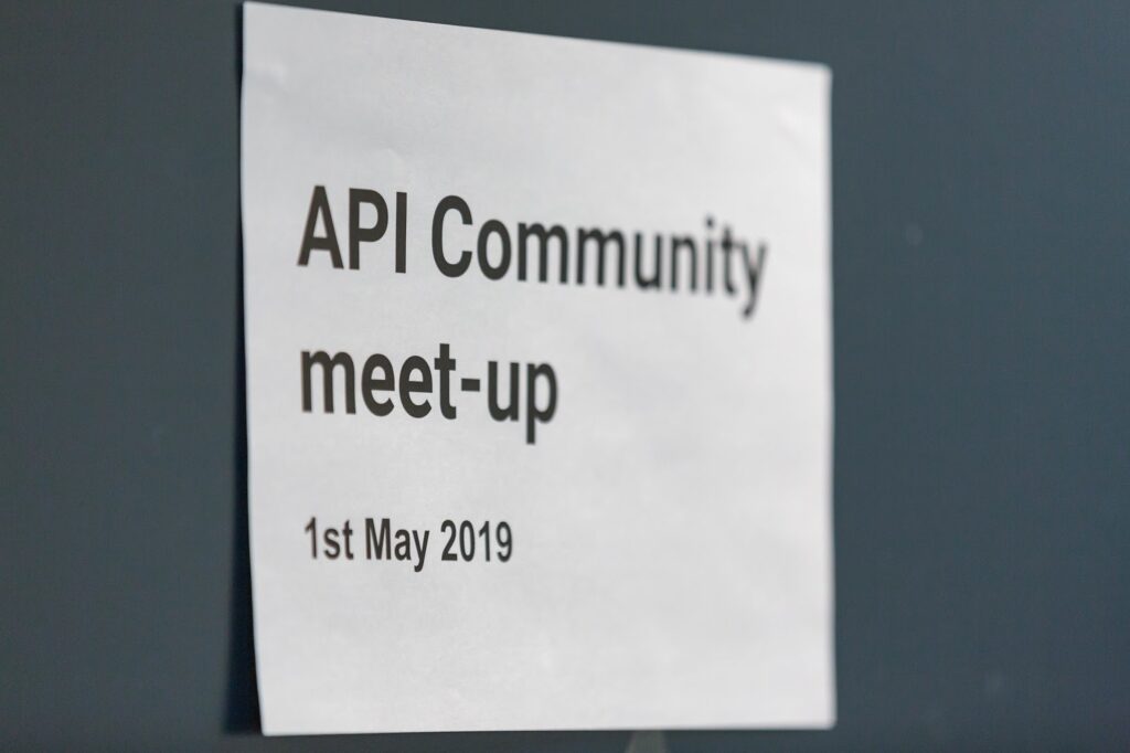 API Community Meet-up sign